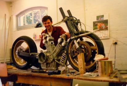 CAPTION: John Britten didn't really have a silly voice. And he was clearly a genius. Wonderful photo courtesy of the Britten Motorcycle Company.