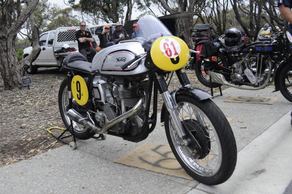 CAPTION: The Norton Manx was the undisputed heavyweight champion of the world through the 1950s. Created largely to put Norton on the podium at the Isle of Man, it did just that. The 500cc version was said to be good for 130mph. This beauty is owned by Bill Payne. Lucky bugger.